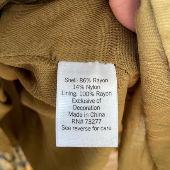 🌿$5 NINE WEST Petal Bunches Tiered Maxi Dress Multi Colors - Picture 5 of 6